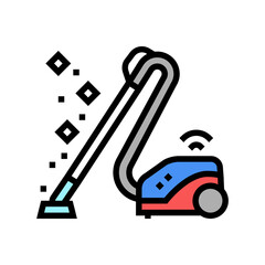 Fototapeta na wymiar vacuum cleaner color icon vector. vacuum cleaner sign. isolated symbol illustration