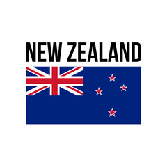 illustration festive banner with state flag of The New Zealand. Card with flag and coat of arms Happy New Zealand Waitangi Day 2021. picture banner February 6 of foundation day