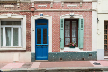 Hausfassade in Fécamp
