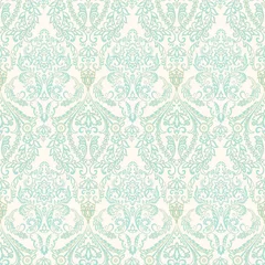 Fototapete Seamless vintage vector background. Vector floral wallpaper baroque style pattern © antalogiya