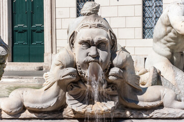 Mohrenbrunnen auf Piazza Navona in Rom
