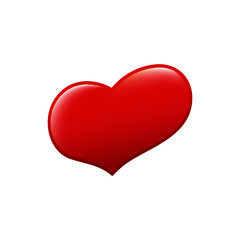Vector red heart. Logo, valentine, badge, sticker.