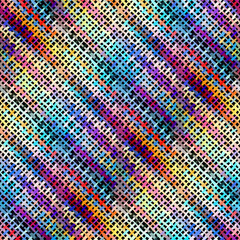 Seamless plaid pattern. Imitation of a texture of rough canvas. Vector image.