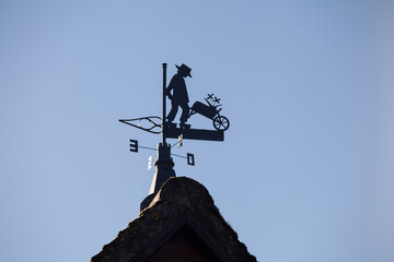 Girouette Jardinier et brouette