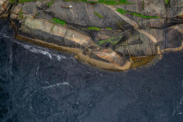 Water vortex at maelstrom Saltstraumen in Norway