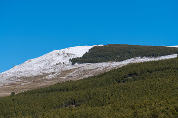 Sierra Nevada covered with snow