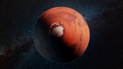 Obraz na płótnie Canvas Mars in space