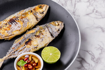 Fried mackerel favorite Thai food