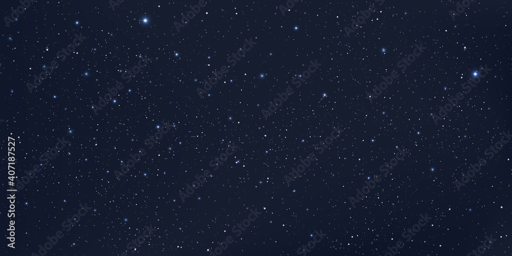 Wall mural beautiful background galaxy illustration with stardust and bright shining stars illuminating the spa