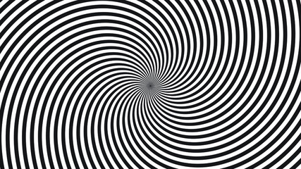 Black Lines in Circle Form .  Vector Illustration . Abstract Geometric ,Striped  background