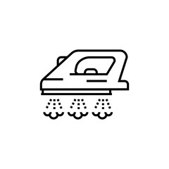 Steam iron icon. Housekeeping sign symbol vector illustration.