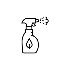 Cleaning agent icon. Eco spray vector illustration.