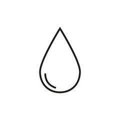 Vector icon with the image of a water drop.