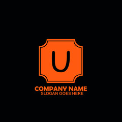 Initial U Letter Logo design vector template, Graphic Alphabet Symbol for Corporate Business Identity