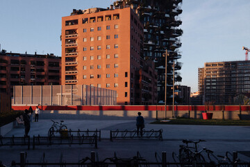Urban buildings in Milan
