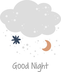 moon cloud computing concept for kids 