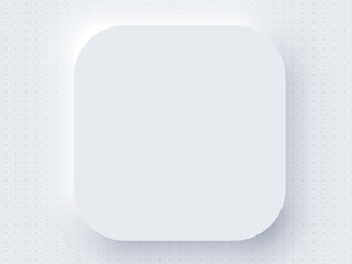 Application Realistic Apple Icon Blank Template Mockup White - obrazy, fototapety, plakaty