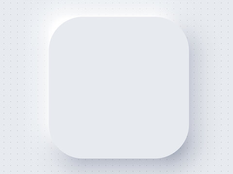 Application Realistic Apple Icon Blank Template Mockup White