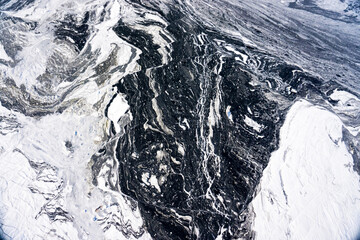 Obraz premium black and white abstract minimalist paintings for background