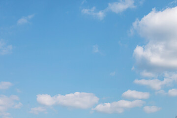 Soft white clouds in the sky.