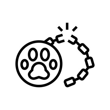 Liberation Of Animal Line Icon Vector. Liberation Of Animal Sign. Isolated Contour Symbol Black Illustration