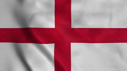 England flag, waving in wind. 3d illustration