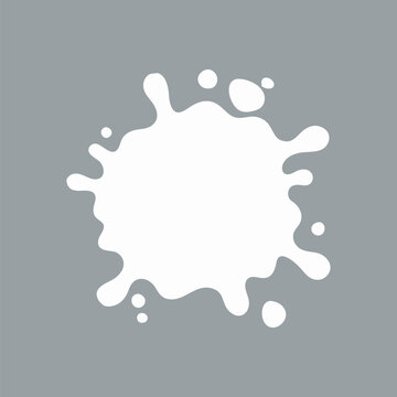 vector illustration of a splash of water. Splash and blot design, shape creative illustration. white milk splash and blot. milk drop.