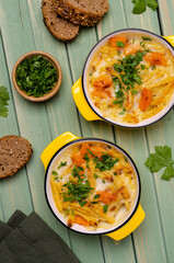 Pasta casserole with vegetables