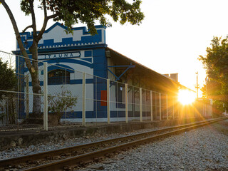 Old Ita&uacute;na train station, Brazil.