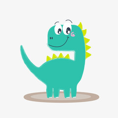 Cute baby boy dinosaur 