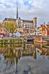 Fototapeta na wymiar Amiens, Quartier St Leu, France