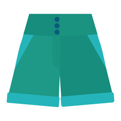 vector, isolated, shorts in flat style