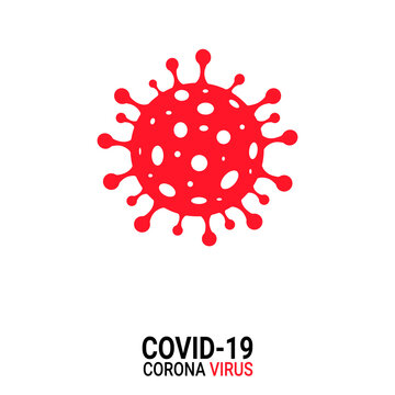 Virus Covid 19-NCP. Coronavirus Disease COVID-19 Infection Medical Isolated. China Pathogen Respiratory Influenza Covid Virus Cells. New Official Name For Coronavirus Disease Named COVID-19, Vector Il