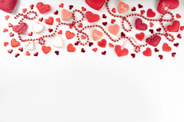Valentine's day greeting card border