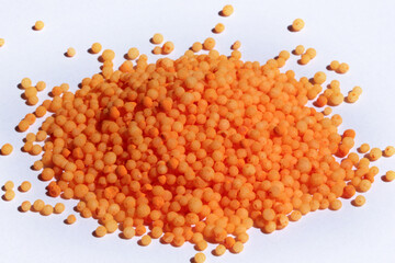 powder food colors on a white background