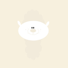 Pacco das fröhliche Alpaka beige pastell