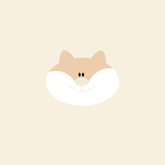 Fototapeta premium Pepe der pfiffige kleine Fuchs pastell beige