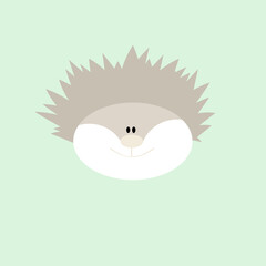 Ignaz der coole putzige Igel pastell beige