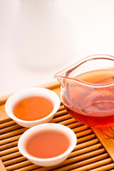 Chinese tea set on tray