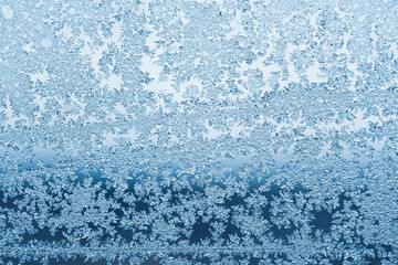 Abstract frosty pattern on glass, background texture