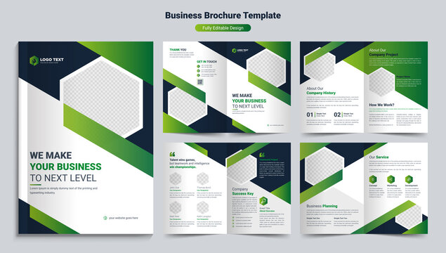 Creative business brochure layout template design or magazine design vector template