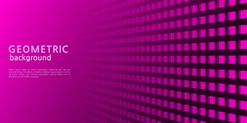 Abstract minimal geometric shape with pink gradient background. Suitable for posters, banners, websites, covers, etc.