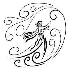 Jesus in the boat commands the sea and wind to calm down