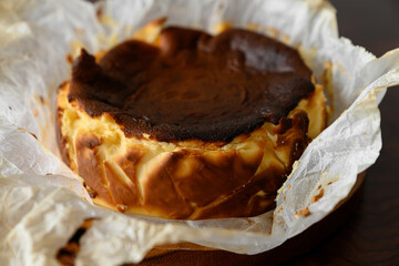 バスク地方のチーズケーキ