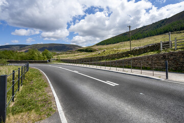 Fototapeta na wymiar Mountain landscape with winding road