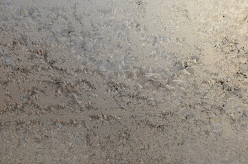 frosty picture on the window.