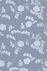 Seamless flowers pattern, floral print.