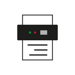 Icono de impresora con botones