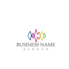 Sound waves vector illustration