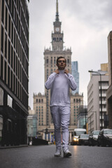 Man walking in the city